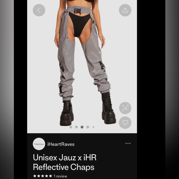 NEW iHeartRaves x Jauz Reflective Rave Chaps - Picture 2 of 5